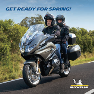 Only a few days left to get $60 back on a new set of MICHELIN® On-Road M/C tires, or $35 back on a new set of MICHELIN® Off-Road M/C, Scooter or Bicycle tires. Restrictions apply, see website. Valid til March 31, 2023. Details at two-wheel.tirerewardcenter.com.