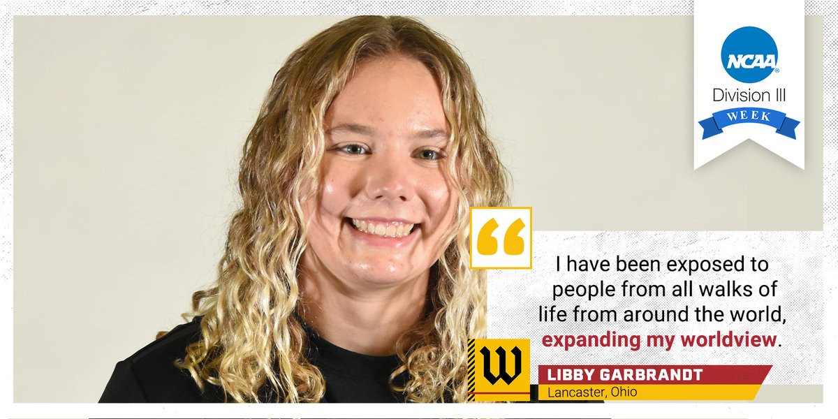 WoosterSports's tweet photo. Up next for #D3Week is Libby Garbrandt of @wooswimdive! #WhyWooster #WhyD3 #GoScots #NCAAD3 https://t.co/YqKKl3XOCg