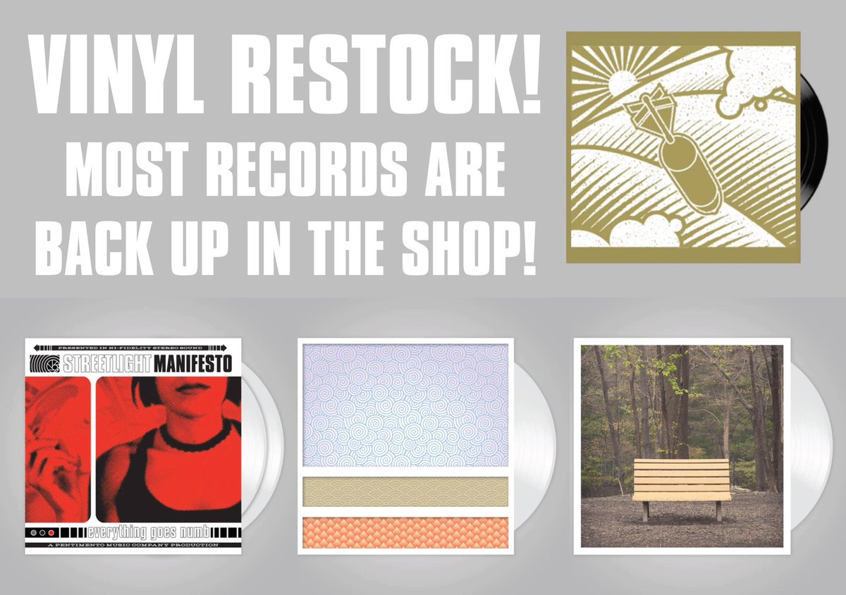 VINYL RESTOCK ALERT! Our shop just had a few pallets of a new vinyl repress (White vinyl this time!) delivered! Technically it was a few weeks ago but we gave our homies in a few SM online communities first dibs so now we are running low again! ACT QUICK! pentimentoshop.com