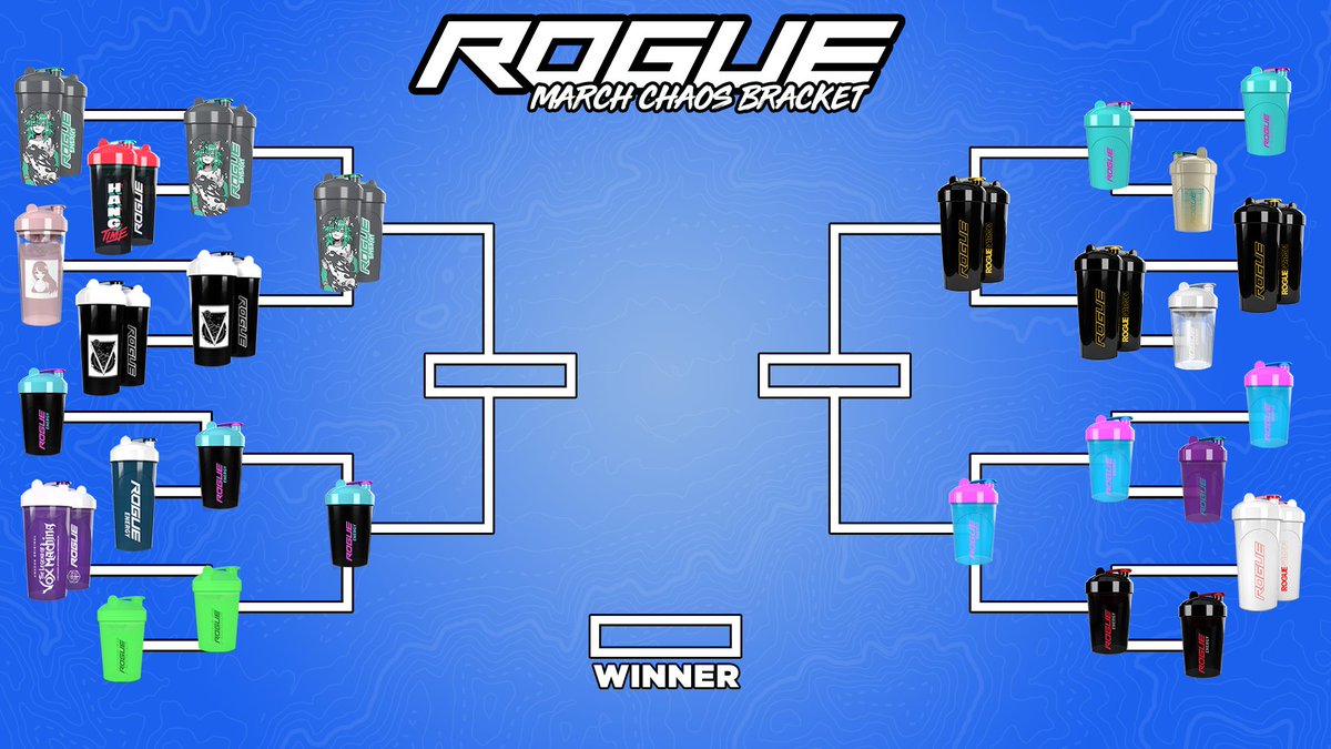 TheRogueEnergy's tweet photo. Here's the #RogueBracketChallenge Shaker Division after Round 2! https://t.co/a0AYVQJyZ1