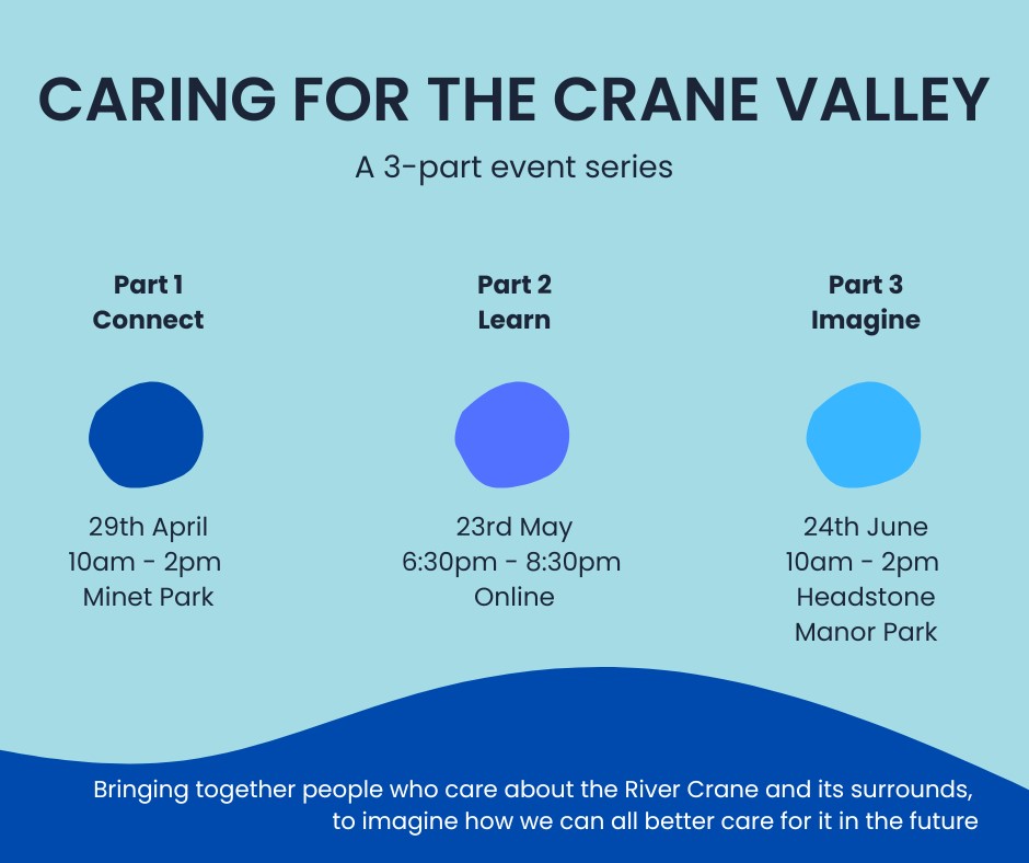 Come along and get involved in caring for the Crane Valley
Sign up for the #workshops <a href="/CVP_CraneValley/">Crane Valley Partnership</a> <a href="/habsandheritage/">Habitats & Heritage</a> <a href="/FriendsRivCrane/">FORCE</a> <a href="/Hillingdon/">Hillingdon Council</a> <a href="/harrow_council/">London Borough of Harrow</a> <a href="/LBofHounslow/">Hounslow Council</a> <a href="/LBRUT/">Richmond Council</a> <a href="/EalingCouncil/">Ealing Council</a> <a href="/NCPspeaks/">Nationalist Congress Party - Sharadchandra Pawar</a> <a href="/RichmondTCV/">TCV West London</a> 
eventbrite.co.uk/e/caring-for-t…