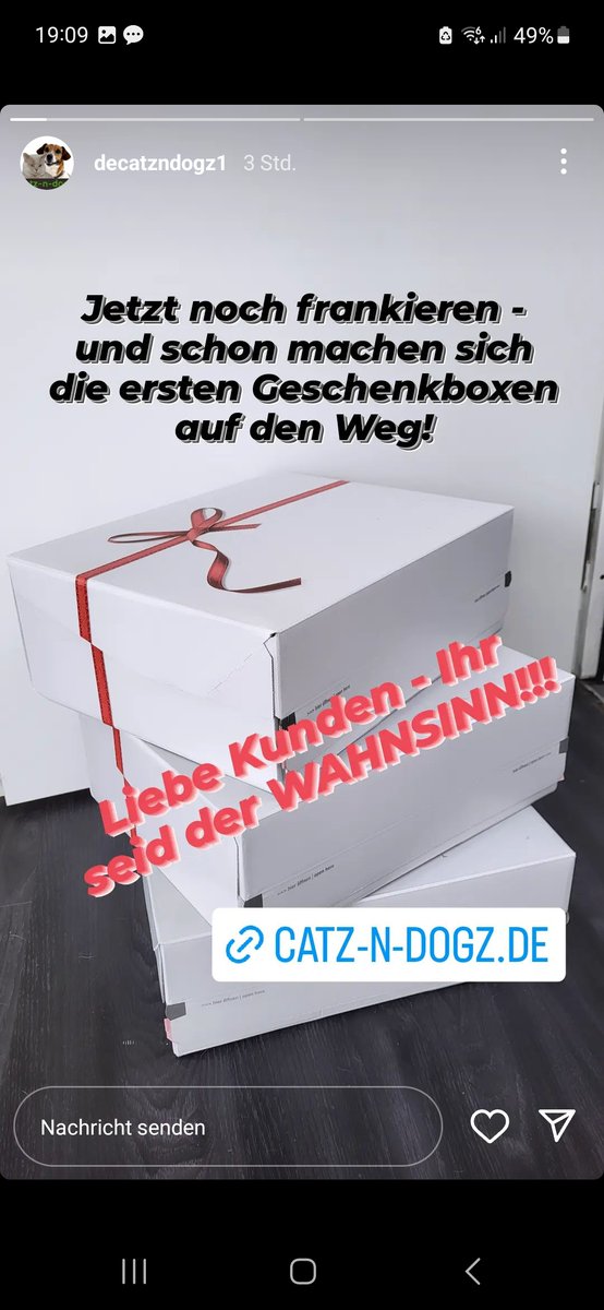 deCatzNDogz1's tweet photo. Die ersten #geschenkboxen Premium #Hund gehen auf die Reise! Willst du auch eine, musst du schnell sein! Diese Box ist limitiert! #versandkostenfrei
https://t.co/H4LfRvmLDR https://t.co/c2gI2GWrMq