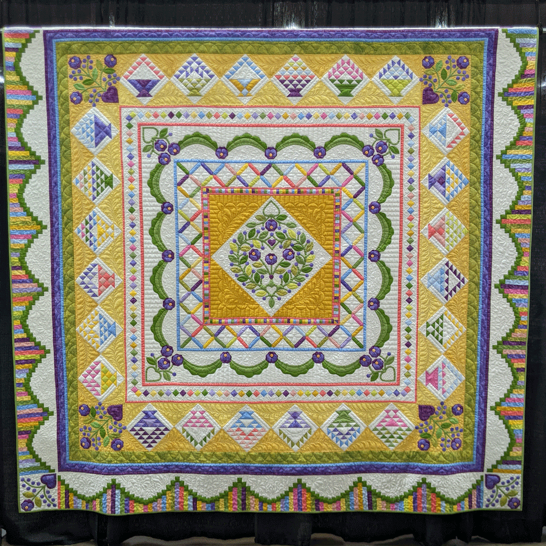 WIQuiltShow's tweet photo. "Ruffled Roses," created and quilted by Susan Hecker of Savage, Minnesota, entered in the 2022 Quilt Contest, Machine Quilted Bed Size - Appliquéd - Mixed or Other category. Pattern/design source: "Ruffled Roses" by Sue Garman
#WisconsinQuiltShow https://t.co/hEmPceK55Z