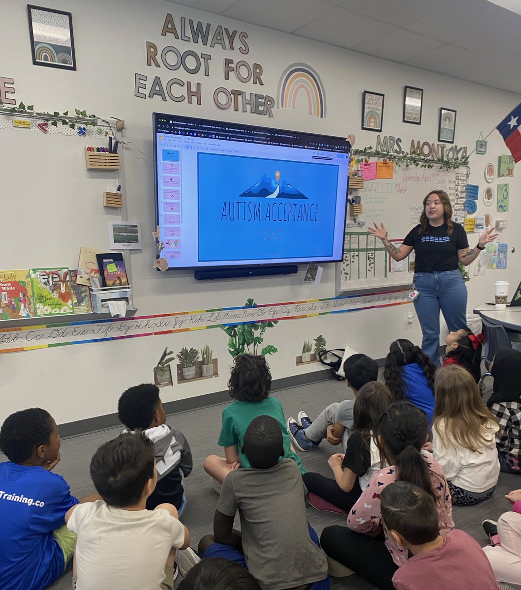 Today, I had the opportunity to speak to classes about #AutismAcceptance. Our students were curious and empathetic while asking questions. Our Panthers demonstrated all things PRIDE, and I am proud that we are fostering the development of inclusive leaders at HES!