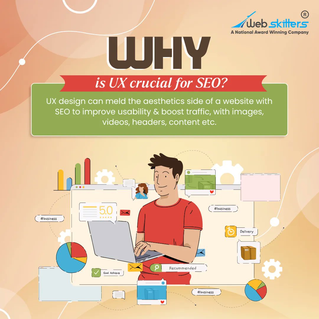 WebSkitters's tweet photo. Do you know why the User Experience is important for SEO?
Let us help you to understand it in brief.
For more such information, stay tuned!
#Webskitters #Why #UX #SEO #UXisimportant #knowtherightfact #enhanceyourknowledge #growwithus https://t.co/BeBhKPsV08