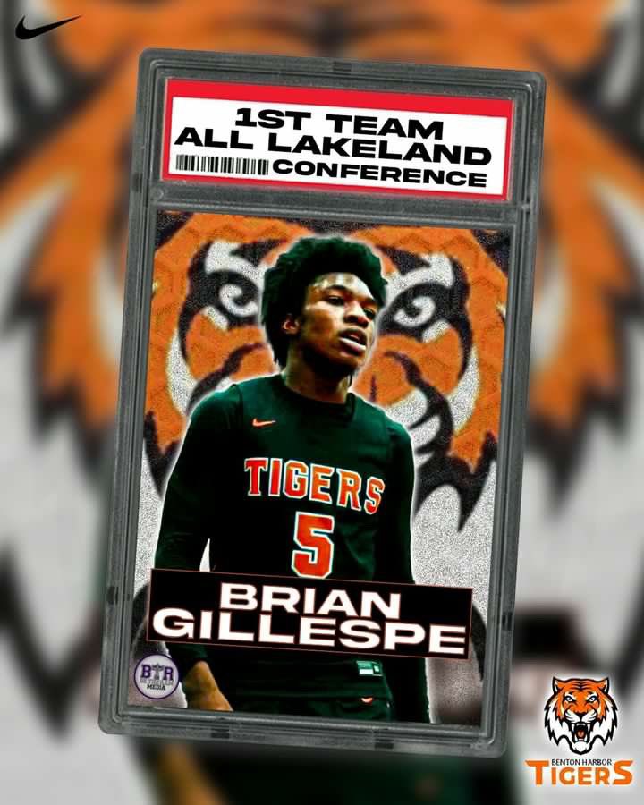 Brian“B”Gillespie (@bwhaley2023) on Twitter photo 1st team All Lakeland conference Brian Gillespie 🔥🔥🔥<a href="/coachcster/">Corey Sterling Benton Harbor Tigers! Varsity Coach</a> <a href="/Delrecco2/">Delrecco Gillespie</a> <a href="/QuacyTimmons/">Quacy Timmons</a> 1st team All Lakeland conference Brian Gillespie 🔥🔥🔥<a href="/coachcster/">Corey Sterling Benton Harbor Tigers! Varsity Coach</a> <a href="/Delrecco2/">Delrecco Gillespie</a> <a href="/QuacyTimmons/">Quacy Timmons</a>