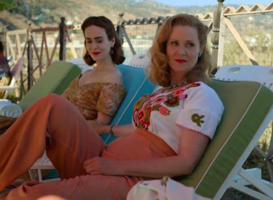 FireOfTargaryen's tweet image. I need them back! #Ratched #SarahPaulson #Netflix #RatchedSeasonTwo 
Gwendolyn ♥️ Mildred.

Dear Ryan Murphy &amp;amp; Evan Romansky??