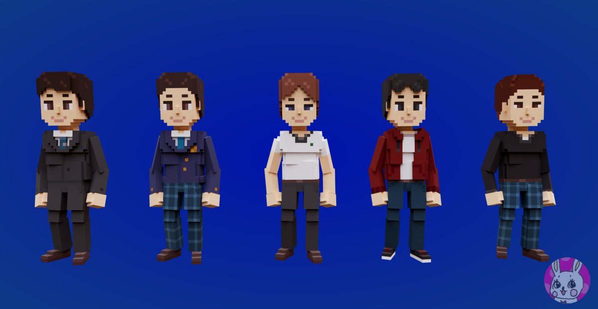 miimii_miichan's tweet photo. Neo Akiba のNPCシリーズ
男の子10体
テーマは町にいそうな人とオタクな人。
#ukato #NeoAkiba #sandbox #voxEdit #voxcel https://t.co/dr1CfYsCNI