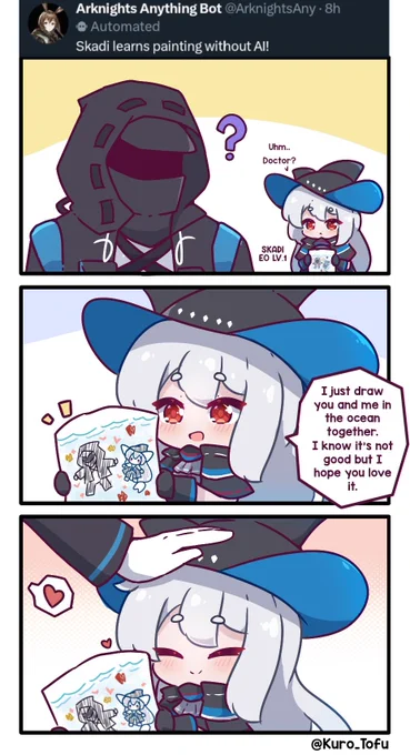Just little Skadi making an art for the doctor
#Arknights #アークナイツ 