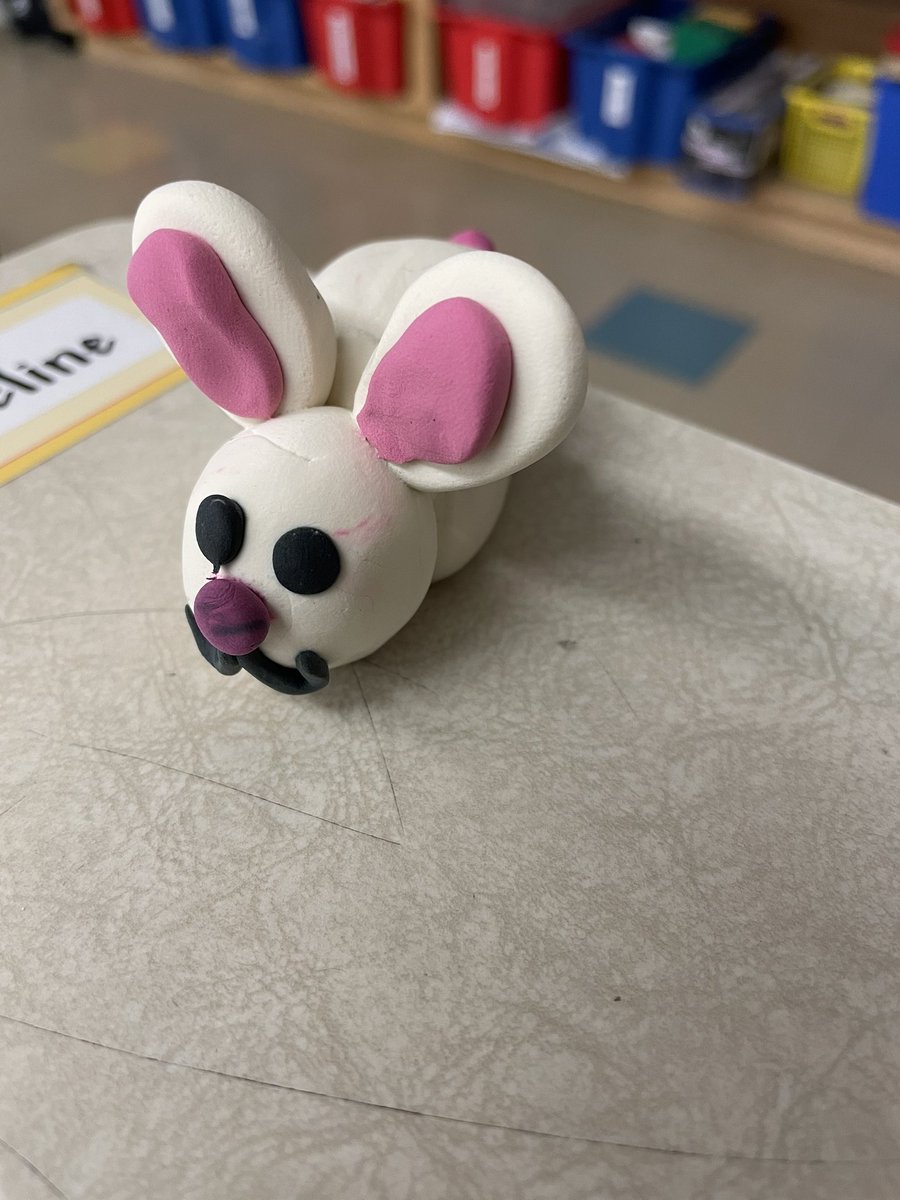 We made Easter bunnies today and now we have to catch them!