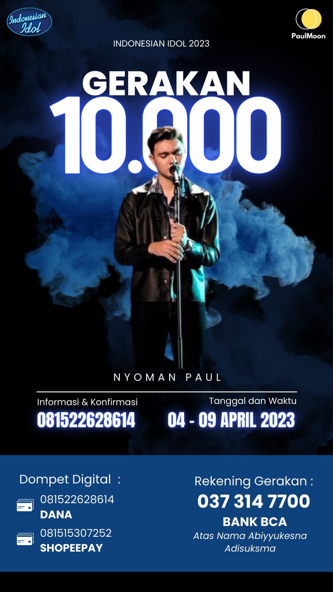 Paulmoon_Realm's tweet photo. hallo mooners,buat kalian yg mau berparsitipasi gerakan 10.000 boleh banget ni silahkan konfirmasi ke nomor yg tertera di bawah ya ditunggu supportnya untuk paul🤗🤗
yuk mooners jangan sampai paul bottom untuk ke tiga kalinyaaa🥹 
TERIMAKASIH 🫶🏻❤️🖤 https://t.co/MfDQ0TOrns