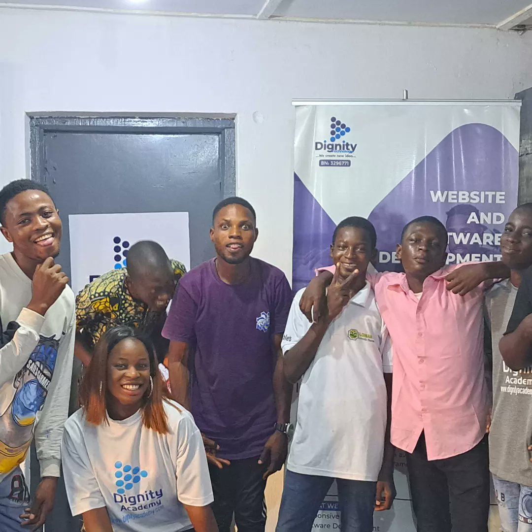 DignityAcademy's tweet photo. We had a great time with our team members, the likes of Human resource Manager, Product Manager, Graphics designer,Software developer ...

Never too late to join the revolutionary team✨

The time is NOW!

#techhouse 
#tech 
#technology 
#dignitytechnology 
#dignityacademy https://t.co/nz7iqR3PET