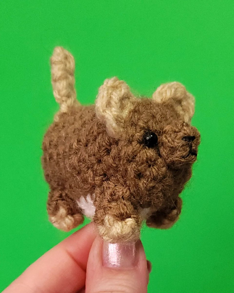 I made a mouse. A custom order. #mouse #rodents #mousey #amigurumiartist #tiny