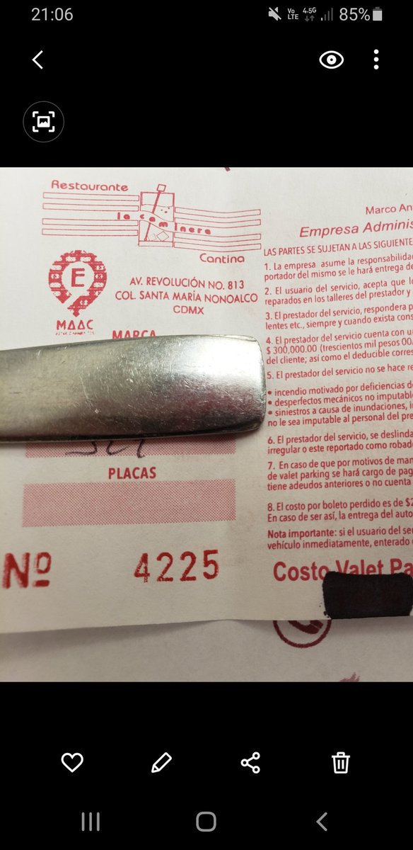 veroxdalis's tweet photo. .@Profeco ¿es legal tener dos tarifas en un estacionamiento público? Al ingresar al estacionamiento, el personal nos indico que era obligatorio pagar una tarifa establecida para acudir al restaurante que estaba al lado, se nos prohibió tener una tarifa por hora. https://t.co/xK18T7Crl6