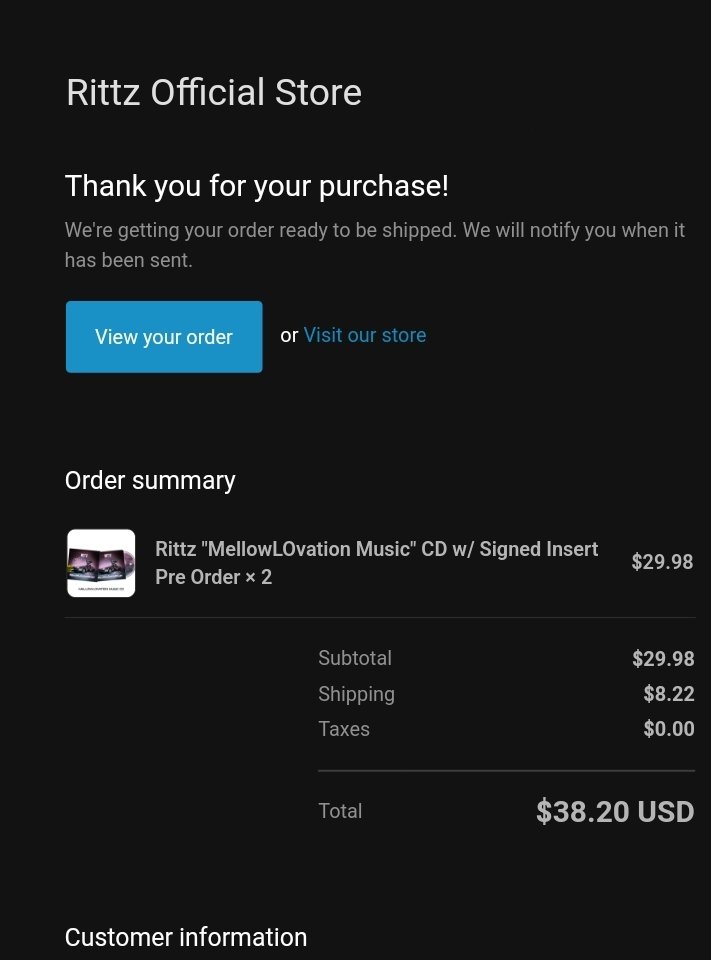 ALWAYS gotta support the homie @therealRITTZ 
Tried getting the pre order with the shirt but the sizes I needed were sold out.
 That just tells me that my boy SELLING that ish!!! Let's go!!! 
#MellowLOvationMusic
#SupportRealMusic