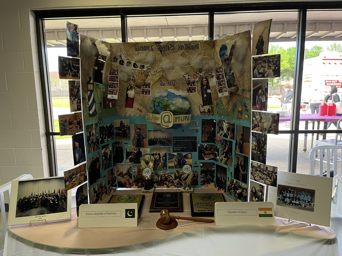 NTHC_MUN's tweet photo. @NTHC_MUN is ready to recruit delegates @NewTechCoppell @llc_newtech Spring Fling! Come see us in the cafe and join an awesome club 🏅😎 https://t.co/ogPKVeM7GR