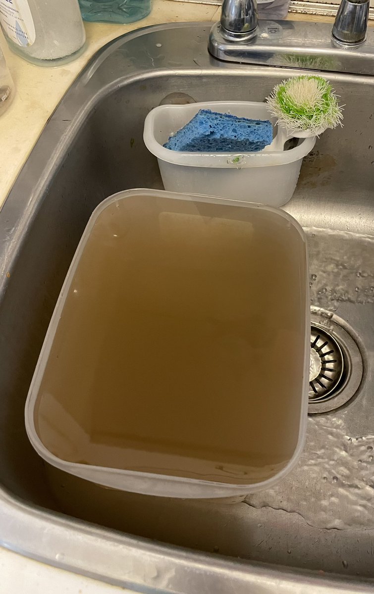 iamLydes's tweet photo. @New_Westminster our water in our apartment at 8th St has a disgusting colour and this has happened a month ago as well. Are you able to tell us what’s happening? Thank you https://t.co/e3CfTINZXB