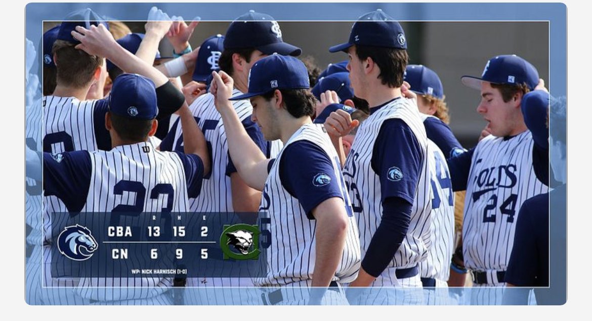 CBAColtsBASE's tweet photo. Everyone in the lineup with atleast 1hit today.

H. Campi 2-3, 2b, 3RBI 
H. DelGuercio 3-5, 3B, 3R 1RBI
Toneske 3-3, 2bb, 2b, 1R, 1RBI
Tsimbinos, 2-5, 2b, 3RBI

Difeo, Hunt, Nitti, Naughton &amp; Mocik each had a hit 

N Harnisch: WP
B O’Keefe 3 shutout innings in relief https://t.co/UWkpysD50M