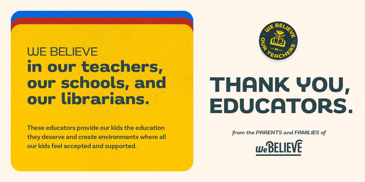 webelieveinedu's tweet photo. RT or tag the teachers, librarians, and so many others that work day in and day out to give our kids the best education possible and keep them safe, supported, and successful in school. https://t.co/Ipimf7pZch