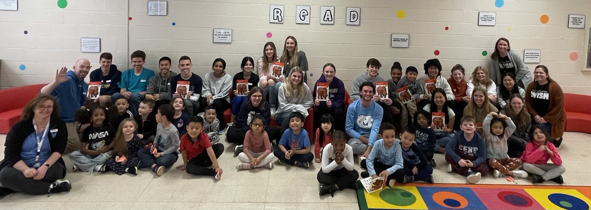 The C. Milton Wright National Honor Society returned to Old Post Rd Elementary for the 2nd straight year on 3/29 to share our love of reading for March Into Literacy.

We love our Mustang-Penguin partnership!