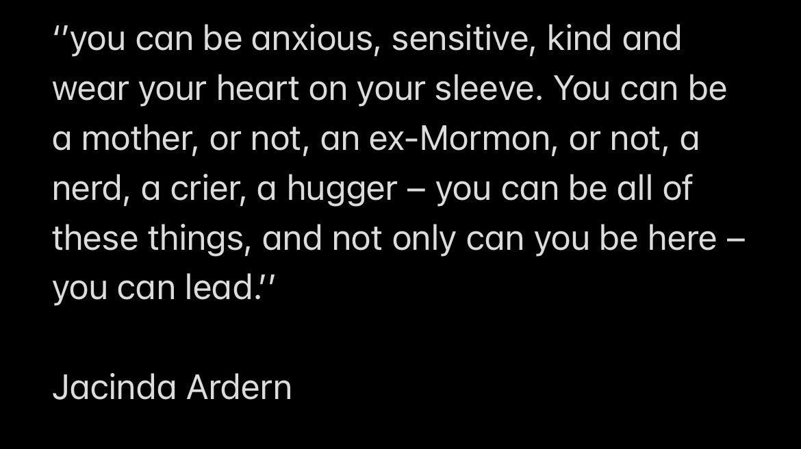 davinteacher's tweet photo. Great words from Jacinda Ardern #pdsl #leadership @Leaders_SoE @patriciamannixm @niamhickey https://t.co/ao5U9m1KAD
