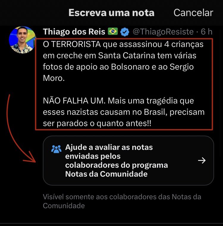 igortimot's tweet photo. Parabéns @thiagoresiste por aproveitar de uma tragedia para propagar desinformação.
Acabei de adicionar uma nota de contexto útil ao Tweet, aguardando a avaliação do twitter. 👍 https://t.co/hJEcrN9G47