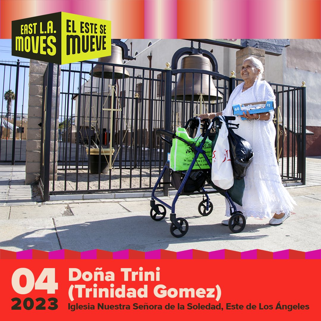 Pub_Matters's tweet photo. #EastLAMoves is here to remind you that today 04/05 is #NationalWalkingDay and we are featuring our community neighbor Doña Trini who is very well known for taking her strolls near East LA's catholic churches. 

Get some steps in! (1/2) https://t.co/CW8LJHoCcY