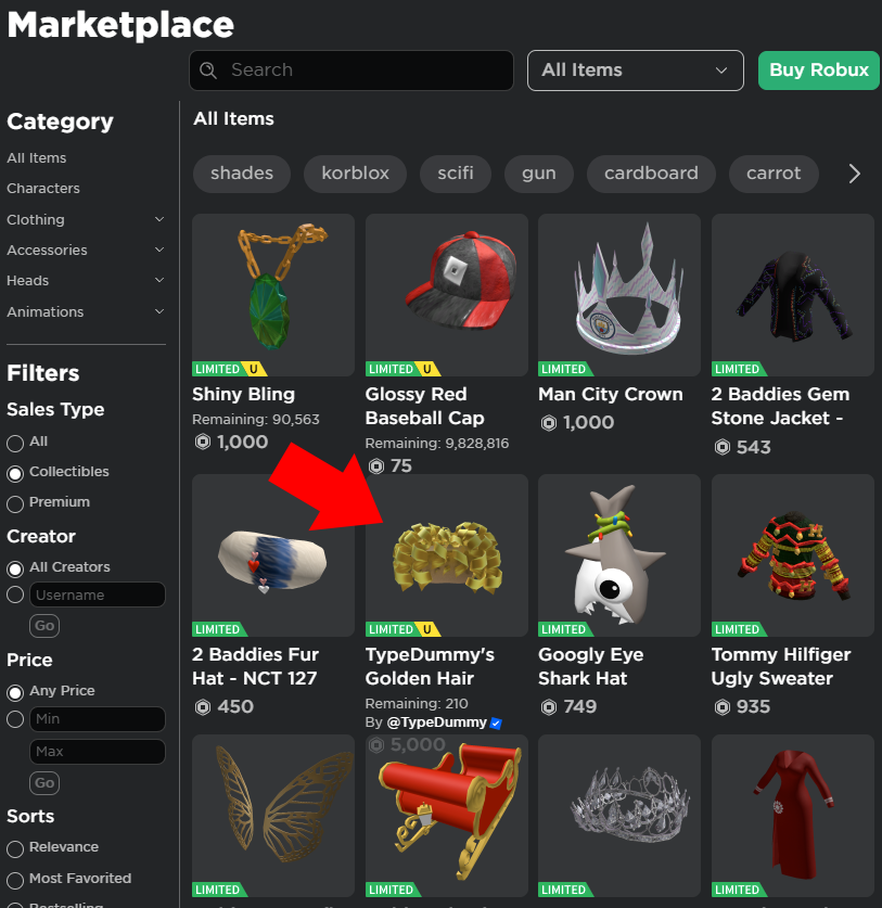 Roblox UGC limiteds are now available in the marketplace