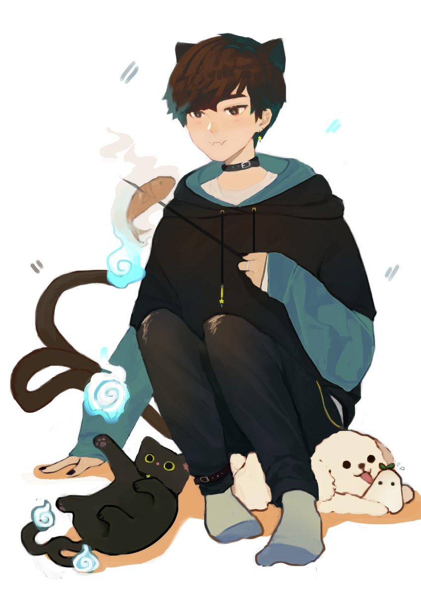 FLAME KITTY 🐈‍⬛🔥
#SykkunoArt #Sykkunofanart