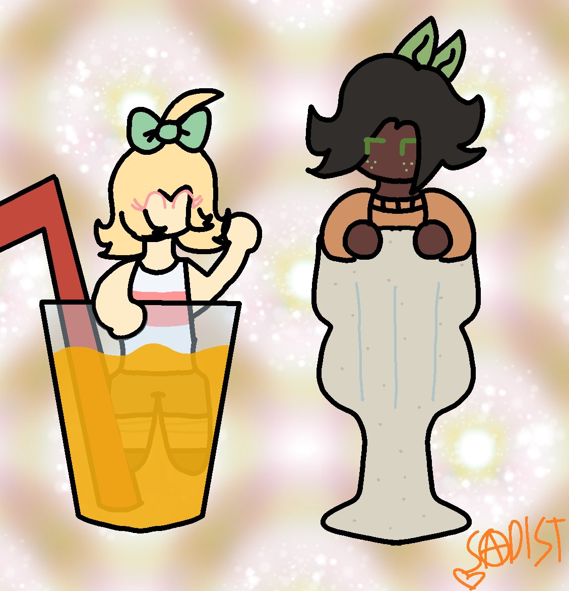 peachypopva's tweet photo. ❗️❗️NOT SHIPART❗️❗️
The fruit besties @BoredOranges and @HopelessPeachYT
#art #digitalart #oc #ocfanart #orangejuice #peachshake https://t.co/aZrVBSBNYN
