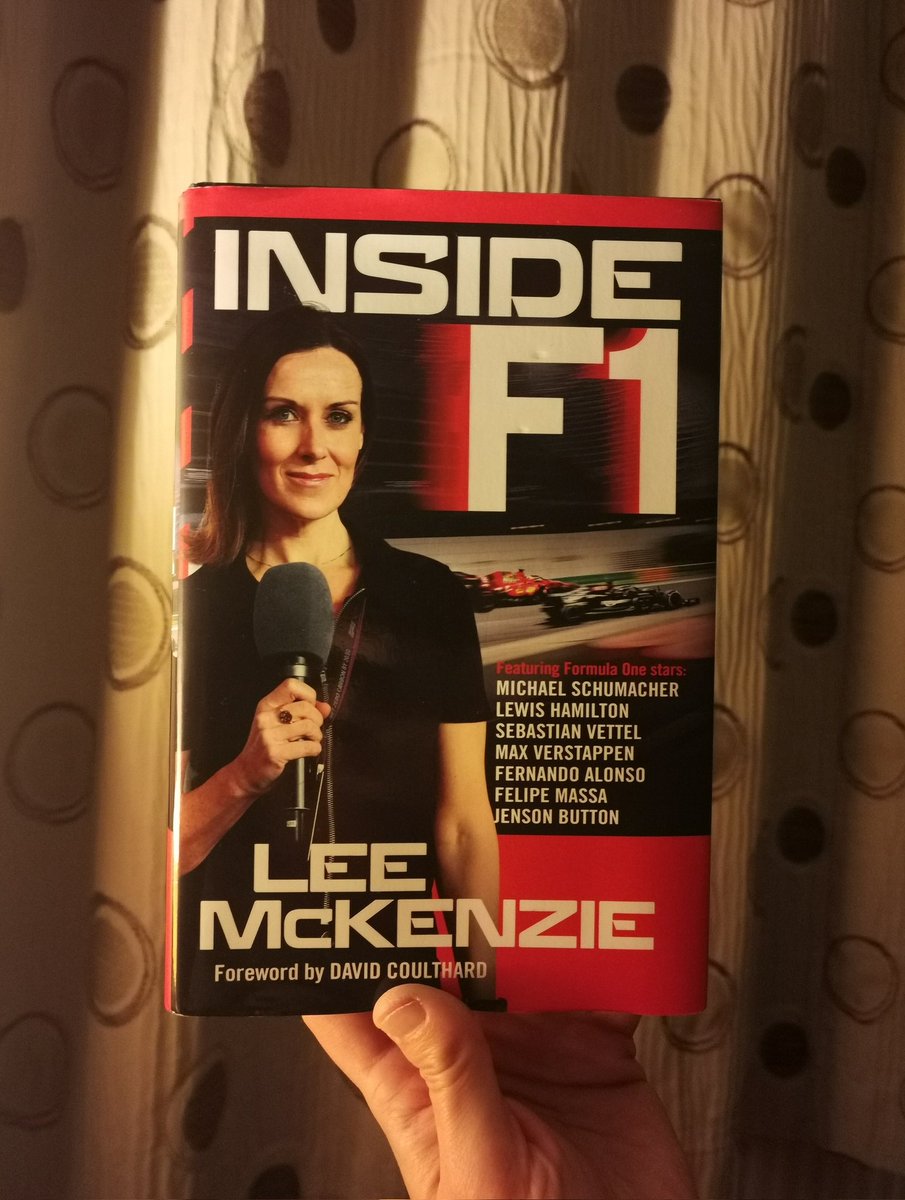 bill_davies8's tweet photo. Just finished reading #InsideF1 by @LeeMcKenzieTV. A fantastic insight into F1 by one of the best in the business. Filled with fascinating stories and interviews with some of the greats. Loved it. https://t.co/DlISuJX3qr