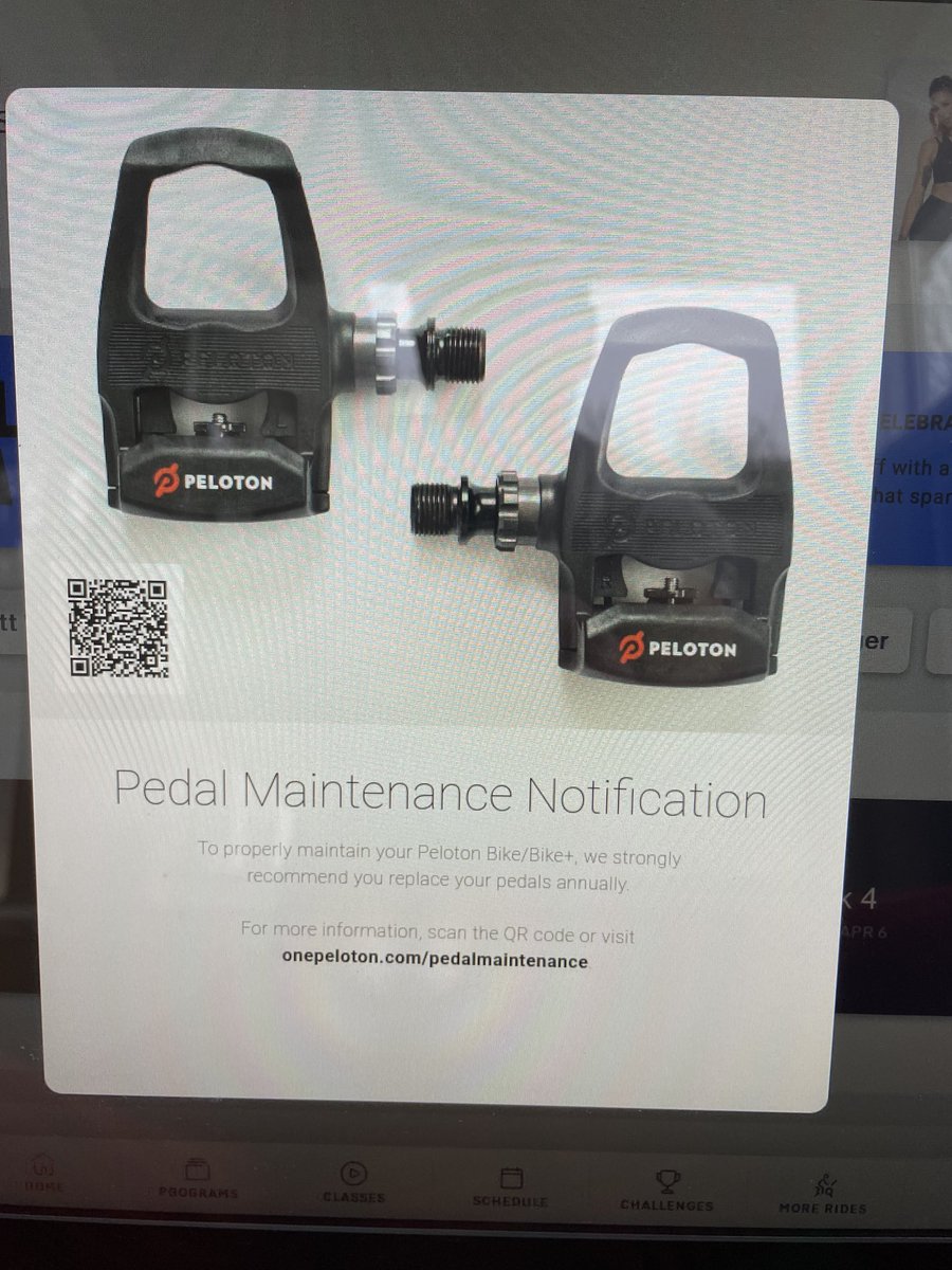 Just got this today. Had bike for 4 yrs. Anyone else get this/do this? Wonder why, never changed the pedals on my regular bikes? 🤔