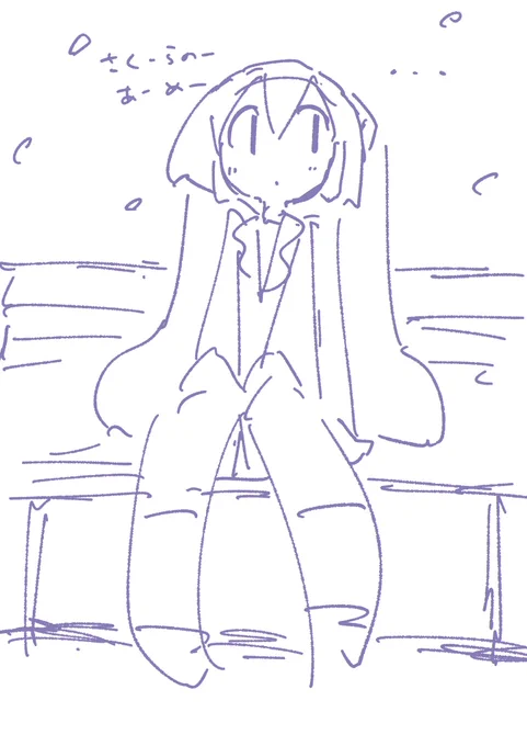 桜の雨 ('ω`)シクシク 