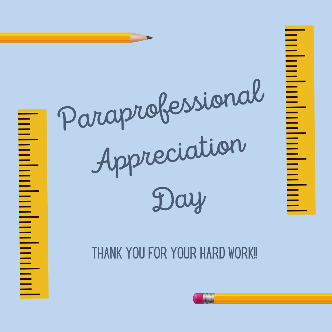 Happy #ParaprofessionalAppreciationDay to all the amazing <a href="/LynnCrestTigers/">Lynn Crest Tigers</a> paraprofessionals. You do an AMAZING job selflessly supporting our students and teachers! Thank each and every one of you! #22Tigers #1WTSD