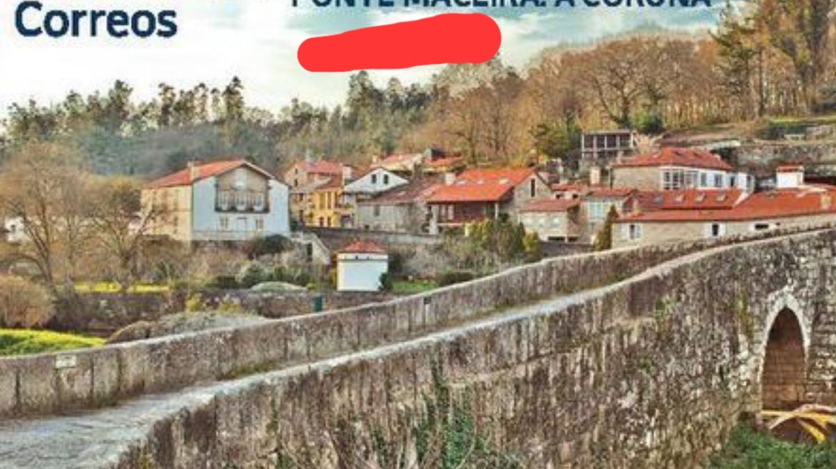 ToponimoGalego's tweet photo. #TopónimoDeturpado por @Correos 😢 e @LosPueblosmbe 😡
#PonteMaceira-NON
https://t.co/KC6K1DZJZL
#TopónimoGalego:
#APonteMaceira "A Ponte Maceira" (A Coruña, que non "Coruña")
@NegreiraC @concellodeames
Quen son os de "Los pueblos más bonitos de España" que non se enteran? https://t.co/6sDO8f68nw