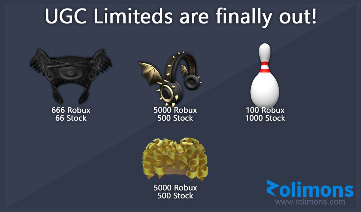 Roblox Trading News  Rolimon's on X: Roblox's highly anticipated UGC  limiteds are now released! We will post updates here as replies as more  information becomes available Here is the Roblox Dev Forum announcement for UGC  limiteds