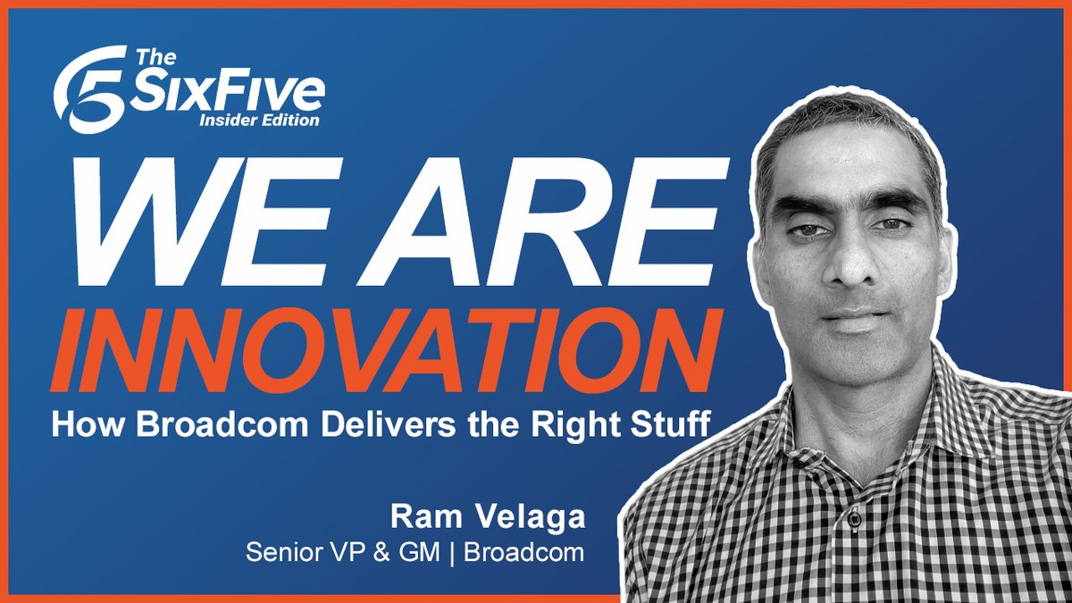 ConnectBroadcom's tweet photo. One thing we know to be true at Broadcom: #innovation without execution is worthless. 💡

Ram Velaga, SVP and GM, Broadcom, spoke on @SixFivePodcast Insider Edition about Broadcom’s philosophy on innovation and more. Watch the full interview: https://t.co/RcnhY3b9Fh https://t.co/udqxeUqHgp