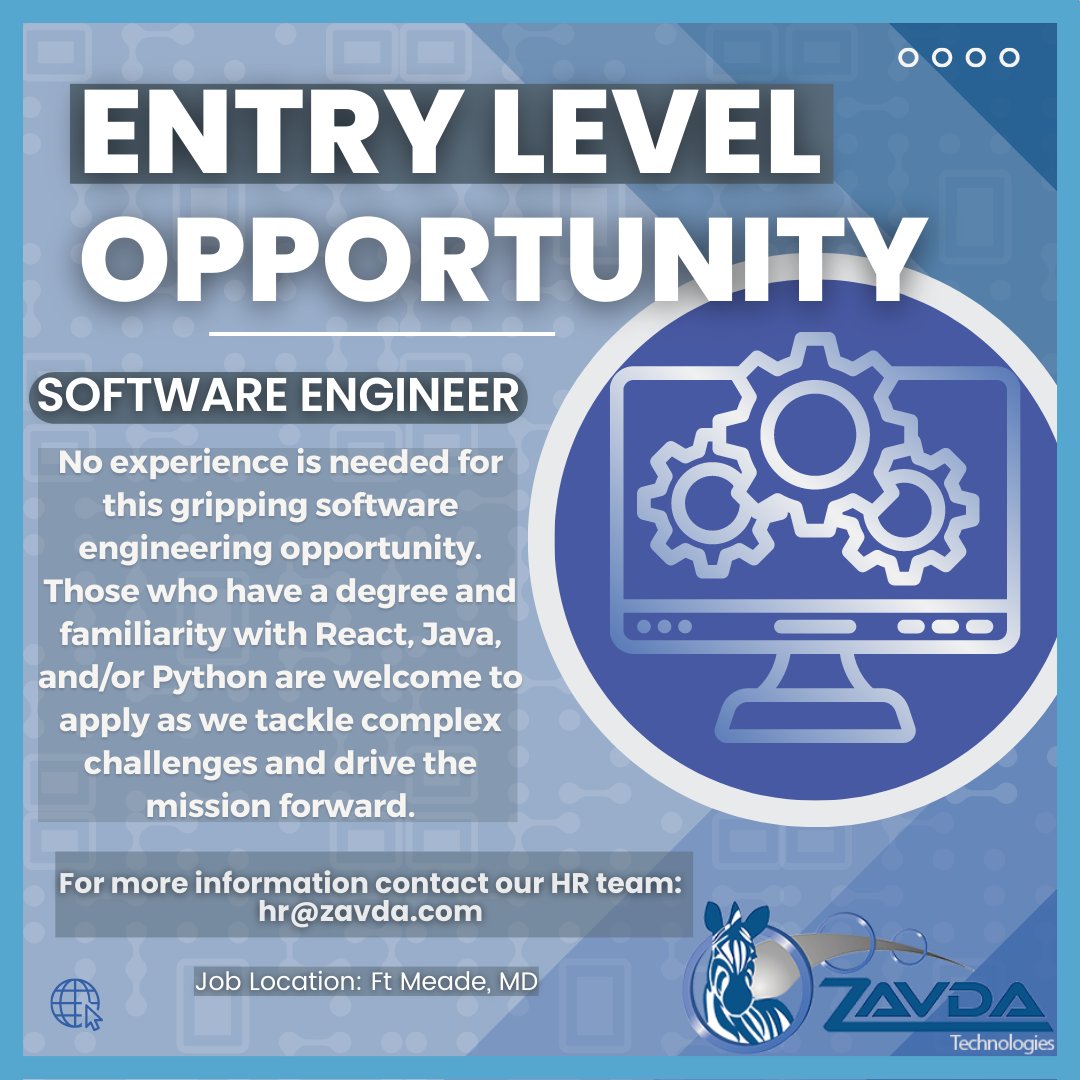 ZavdaTech's tweet image. Prospective software engineers!

Zavda is HIRING a tech grad who has some familiarity with the programs React, Java, Python, SQL, YAML, and/or Shell to join our team and contribute to contributing software development projects.

For additional information:
linkedin.com/posts/zavda-te…