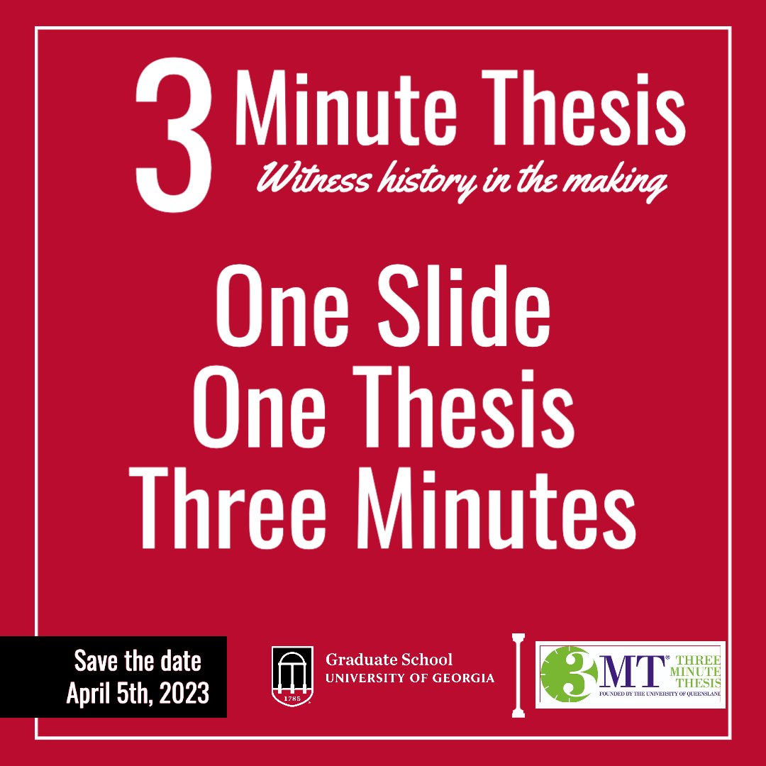 Watch the 12th Annual 3MT live by clicking the link below! #GoDawgs fb.me/e/PgXpwBC0