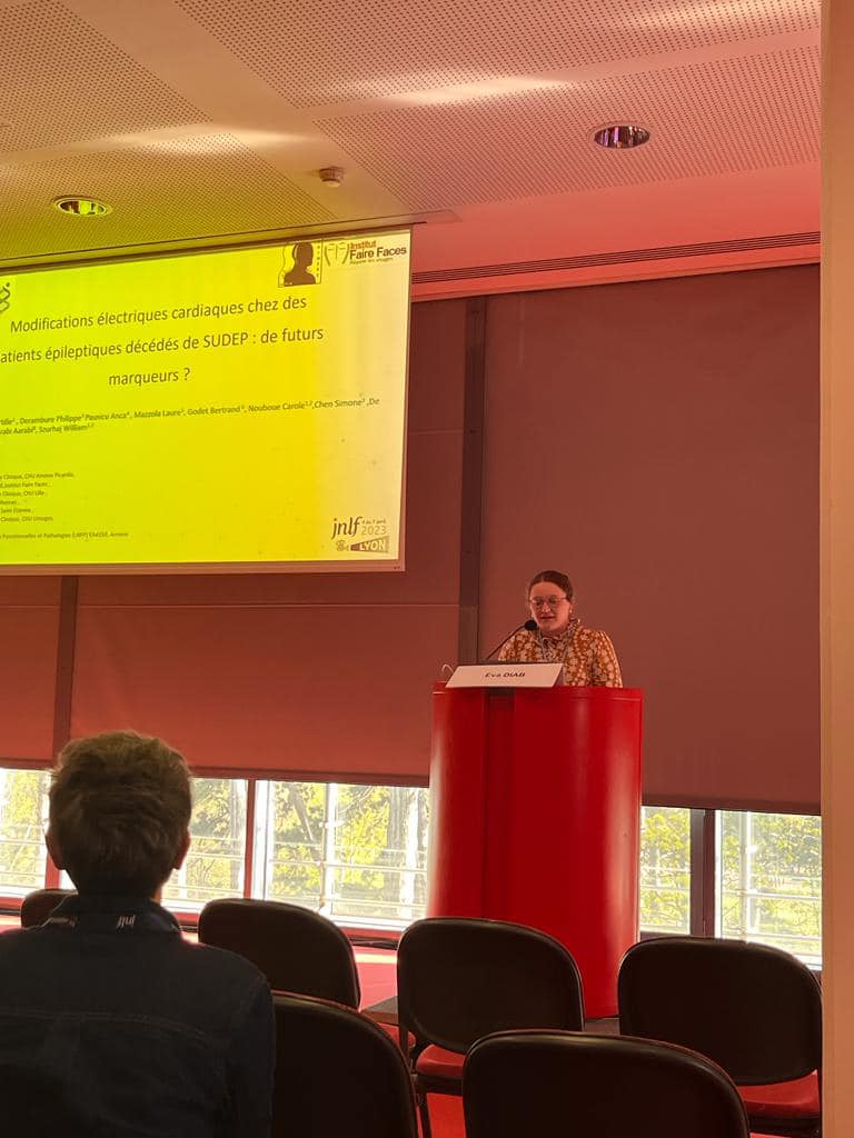 Eva_3_leb's tweet photo. Présentation de nos premiers résultats : marqueurs d'instabilité électrique cardiaque &amp; SUDEP ce jour à la session SFN  @SFNeurologie @ANAINFrance   @CHUAmiens #JNLF2023 https://t.co/8OtlHIb2bK