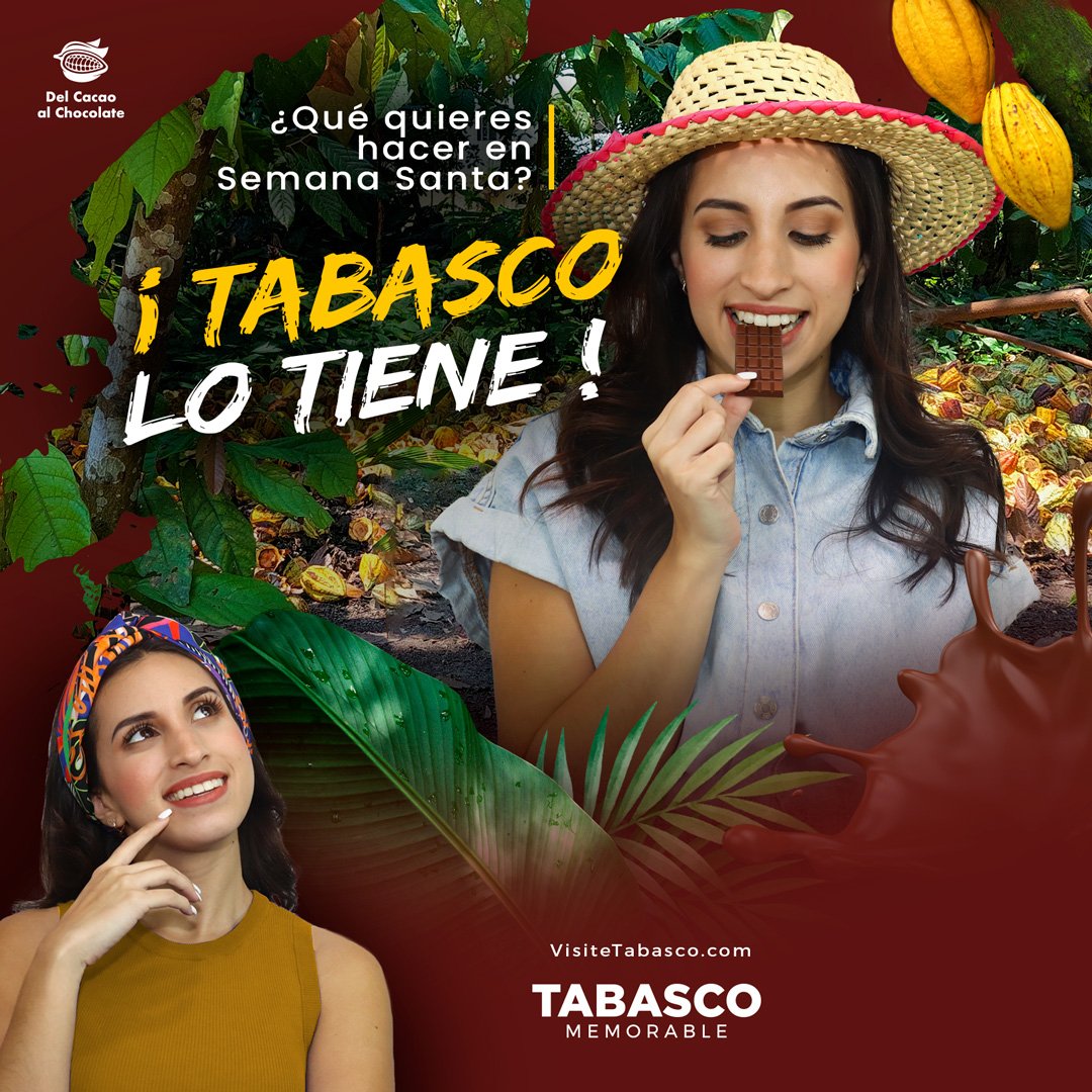 Turismo_Tabasco's tweet photo. Conoce nuestra cultura ancestral a través de tus sentidos en la #RutaDelCacaoAlChocolate; visita las haciendas chocolateras y llénate de sus aromas y sabores; recorre la Z.A. de #Comalcalco y disfruta el #SaborATabasco en #Paraíso
📷Encuentra todo en https://t.co/RixUTSfOjv 📷 https://t.co/d1yKMK7Ufe