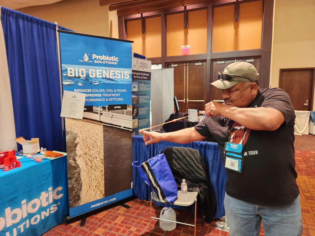 ProbioticSol's tweet photo. Thank you to everyone who stopped by to learn about our products while playing a game of chicken flinging at our booth today!๐ฅ
#NMRWA #Wastewater #Water #NewMexico https://t.co/Ui1wuJwrHH