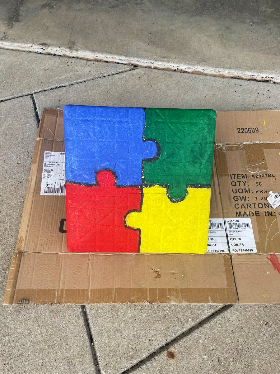 It’s April so you know what that means… time to paint the bases! Just a small way we can help raise awareness! #together #AutismAcceptanceMonth @CPirateBaseball <a href="/CrandallHS/">CrandallHS</a> <a href="/Coach_Hardin/">Kyle Hardin</a> <a href="/jwilliams2018/">Coach Williams</a> <a href="/LandoPhillips34/">Landon Phillips</a> <a href="/dysen_hopkins/">Dysen hopkins</a> <a href="/BradenBryant1/">Braden Bryant</a>