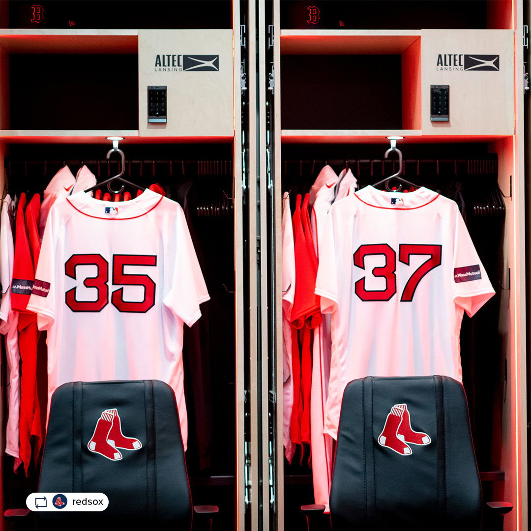 The new Red Sox clubhouse is looking good 🔥 📷 <a href="/RedSox/">Red Sox</a>