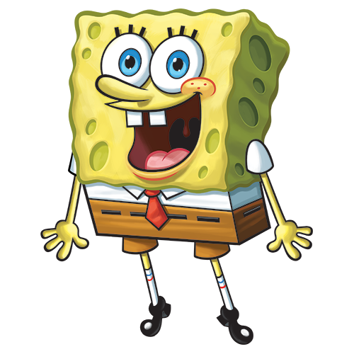 questionomatic's tweet photo. spongebob multiple-shoots fire into pieces with a pistol https://t.co/i6Dw8hctf0