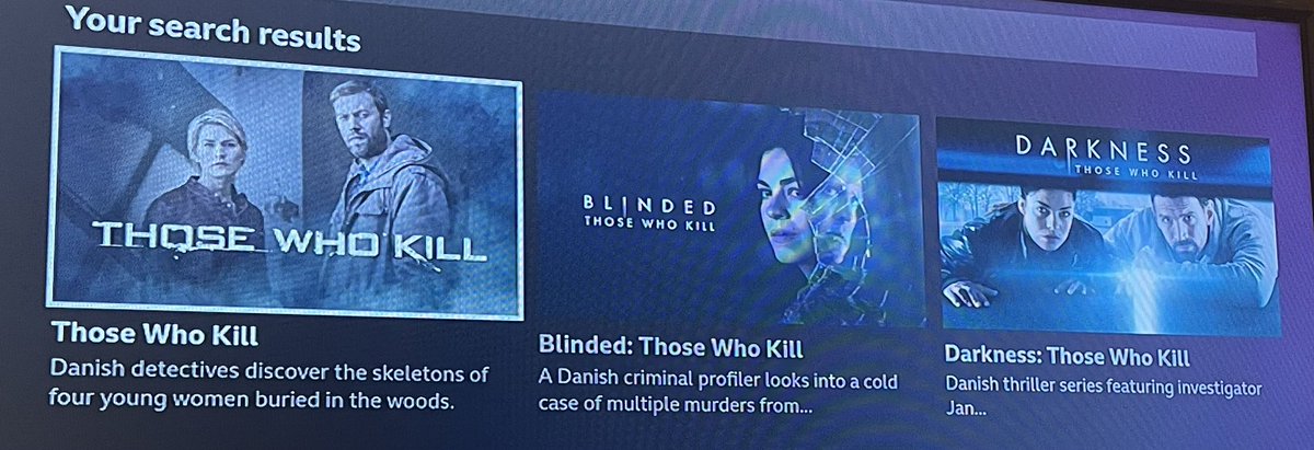 Heads-up for Saturday evening on BBC4, they’re showing a new instalment in the #ThoseWhoKill #ScandiNoir at 9pm. And if anyone like me needs a refresher in what came before they’ve got all 3 previous seasons on @BBCiPlayer #TweetClubNoir @scanoircouk @eurotvdramafans 😃