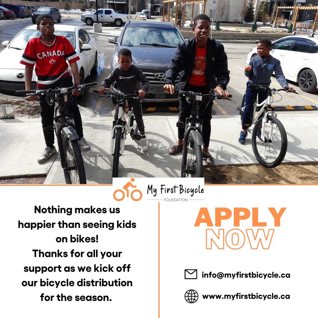 MFBfoundation's tweet photo. Our bicycle distribution is off to an amazing start! We're thrilled to see kids already enjoying their new rides in 2023. 🚲🙌 #myfirstbike #dogood #cyclingforkids #bicycle https://t.co/9dkpxdoKOb