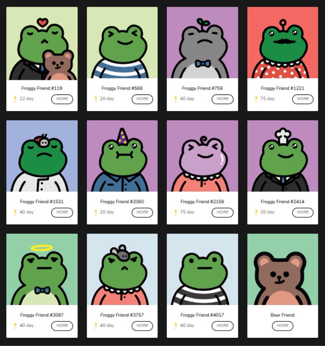 I love my froggy friends.