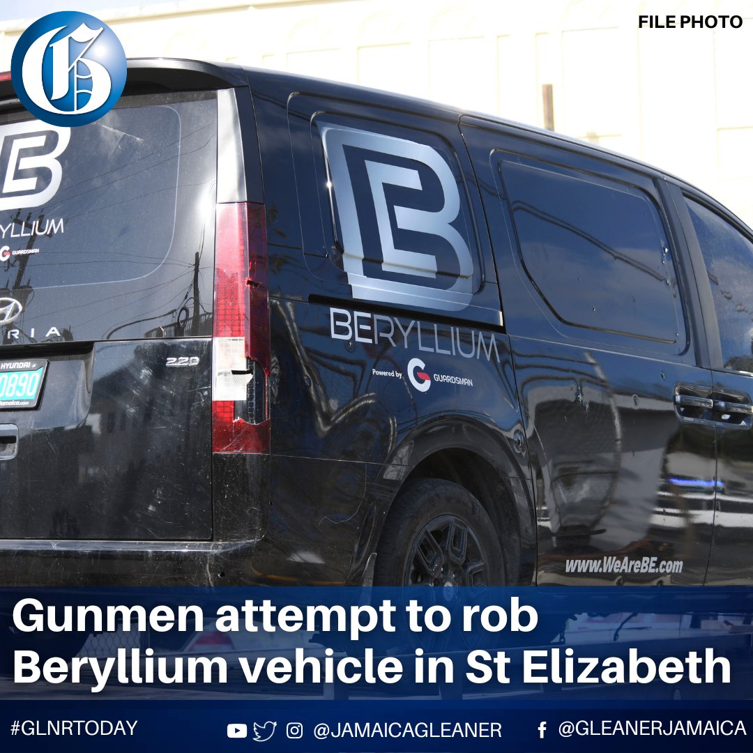 Gunmen ambushed and attempted to rob an armoured vehicle owned by security company Beryllium Limited, on Wednesday afternoon, in St Elizabeth.

Read more: jamaica-gleaner.com/article/news/2… #GLNRToday