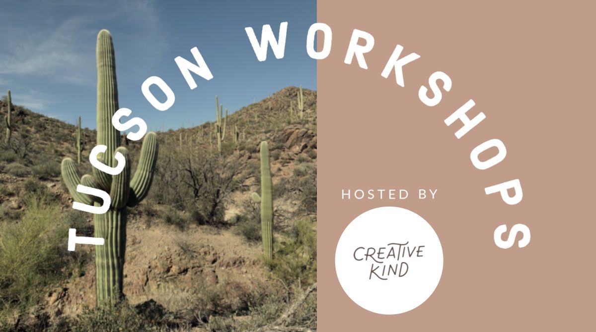 Join me in cactus country for two hands-on, in-person workshops at the brilliant Creative Kind in Tucson, AZ on 5/7! creativekindshop.com/a/search?q=Rob…